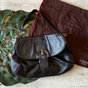 Coach flap leather handbag new H1173-F17217 soho